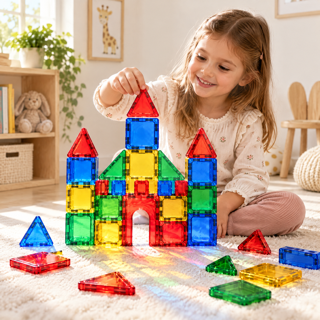 Valnermere™ Magnetic Castle Building Tile Set