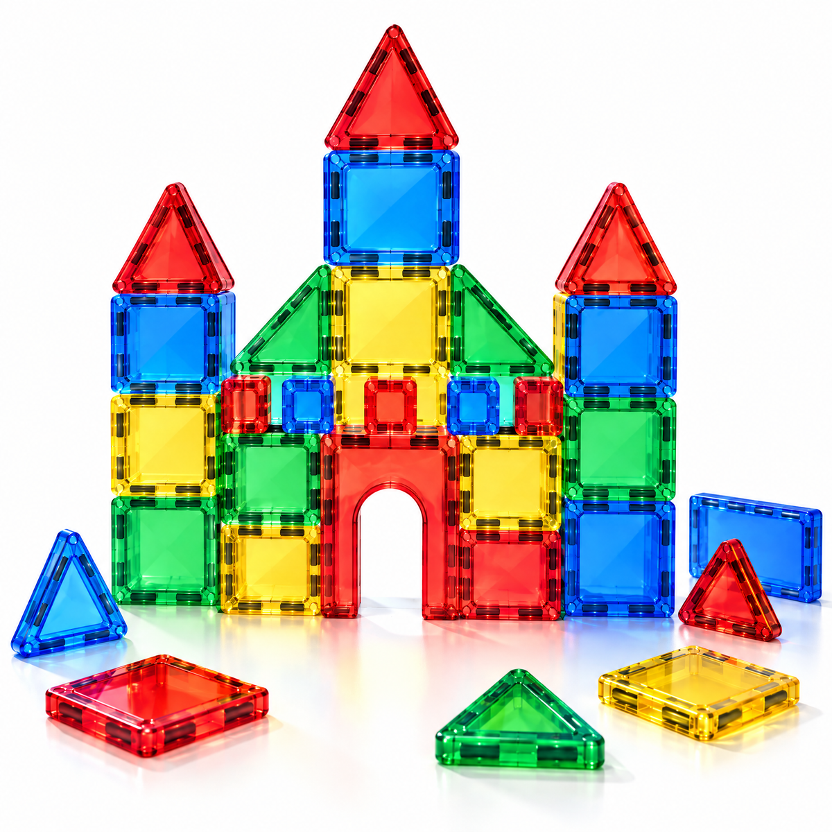 Valnermere™ Magnetic Castle Building Tile Set