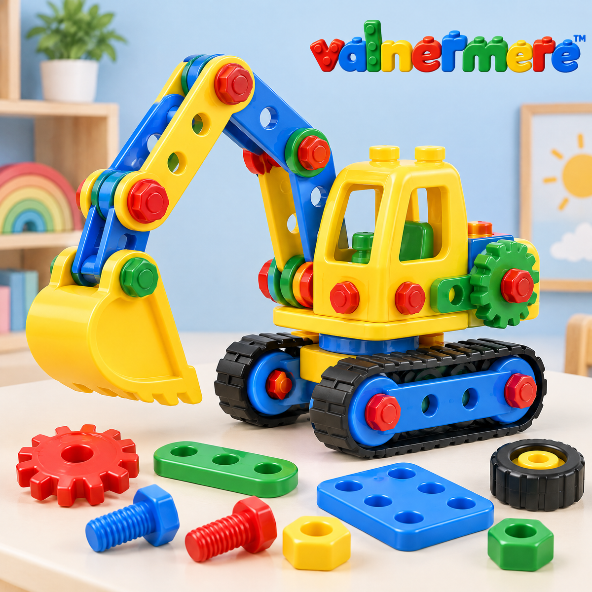 Valnermere™ Build & Play Construction Excavator Set