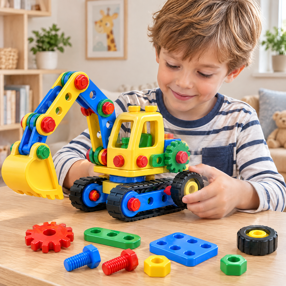 Valnermere™ Build & Play Construction Excavator Set
