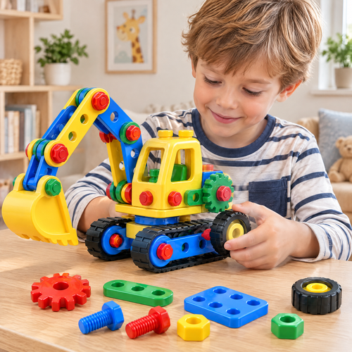 Valnermere™ Build & Play Construction Excavator Set