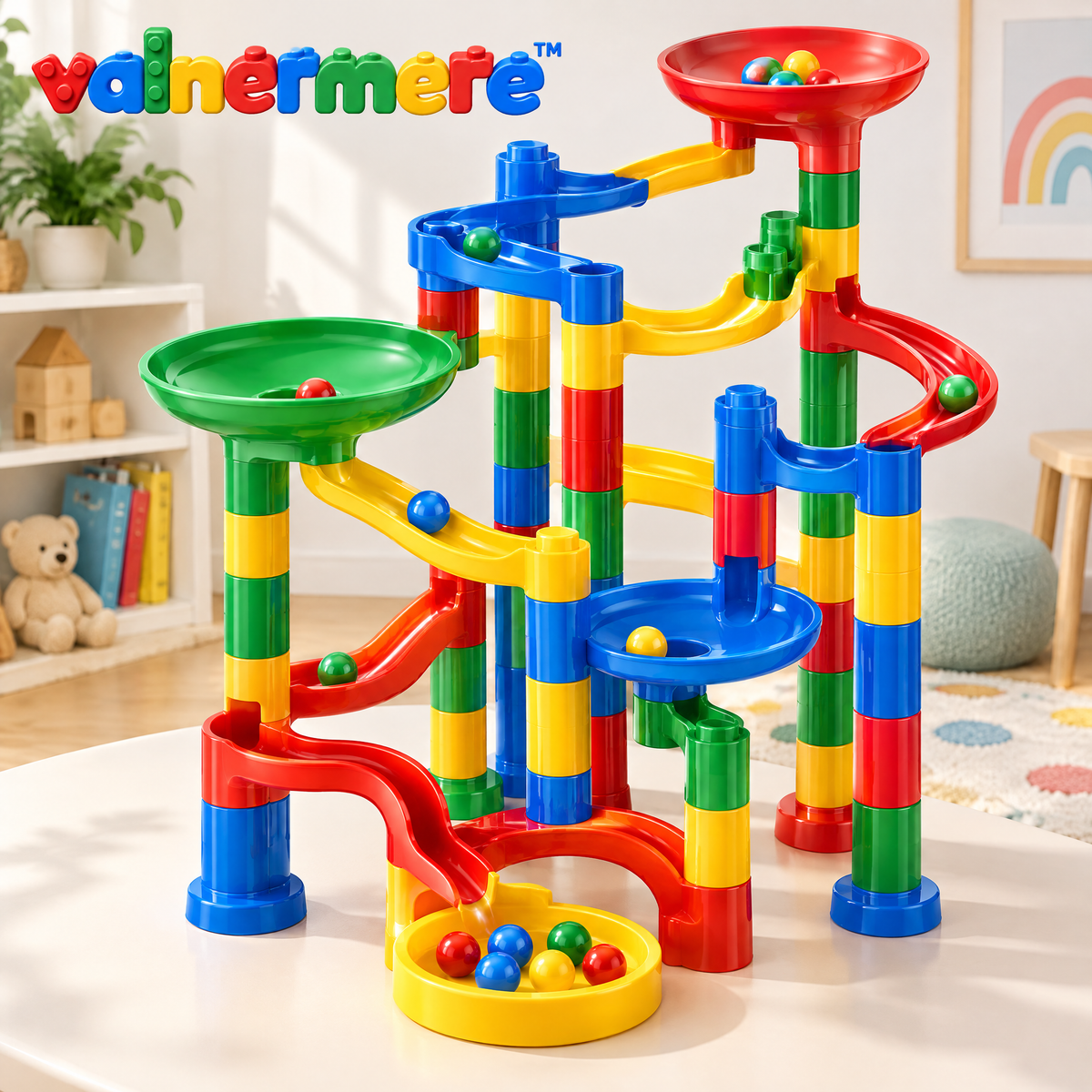 Valnermere™ Colorful Marble Run Adventure Set