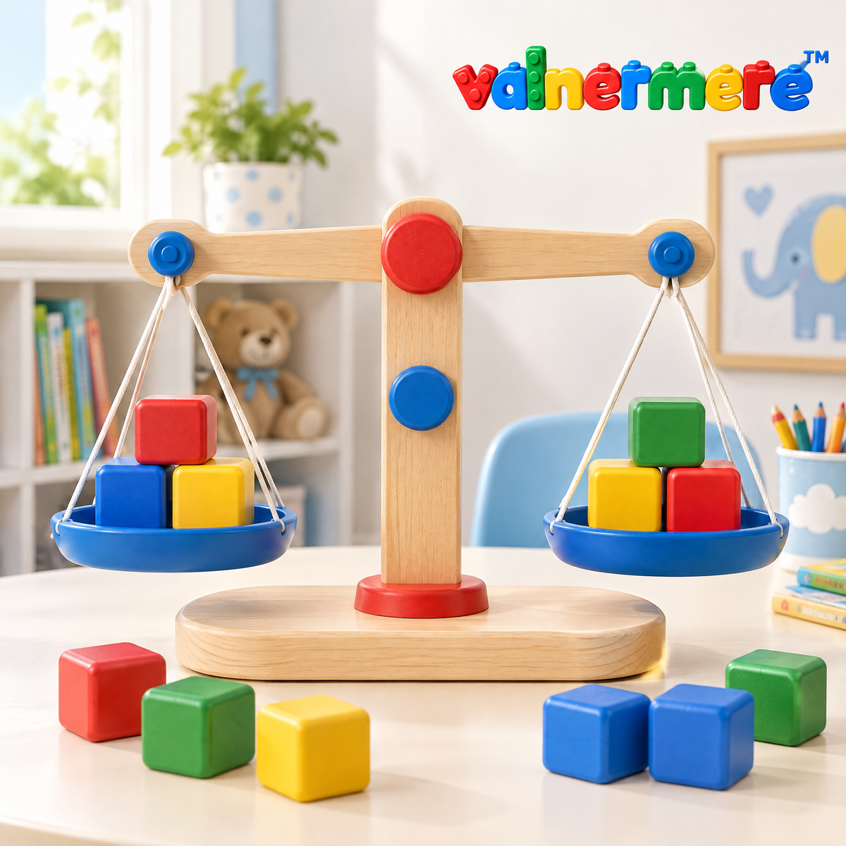 Valnermere™ Wooden Balance Scale Learning Toy