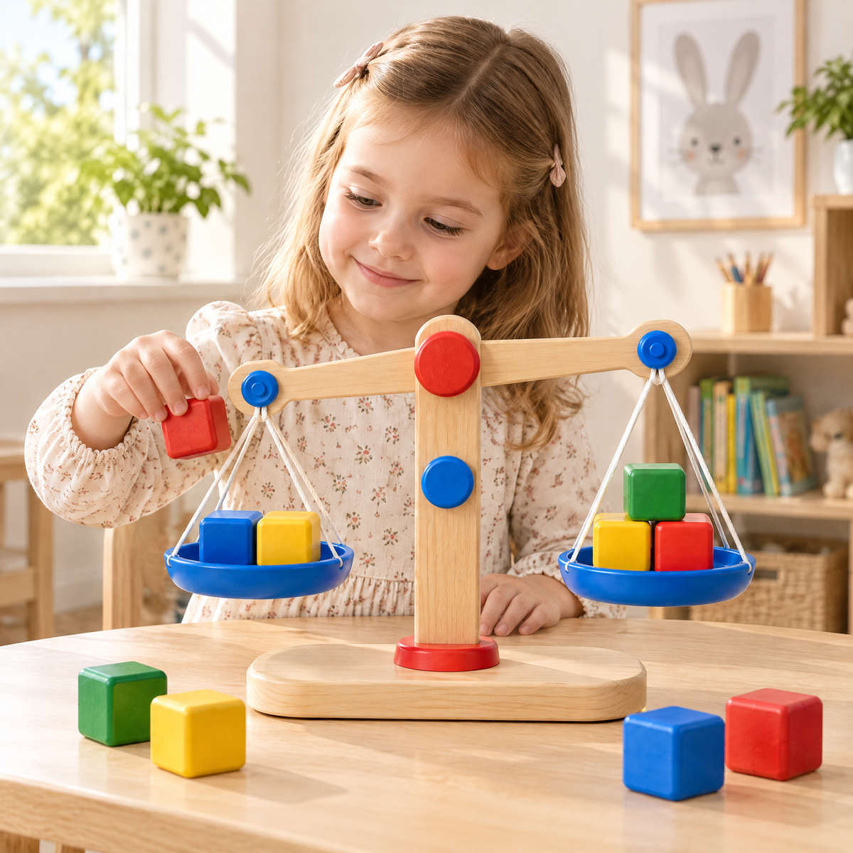 Valnermere™ Wooden Balance Scale Learning Toy