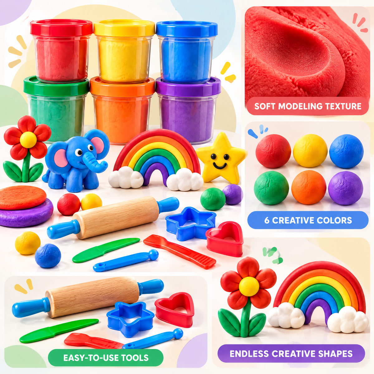 Valnermere™ Kids Modeling Dough Play Set