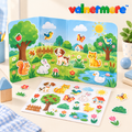 Valnermere™ Reusable Animal Sticker Scene Book
