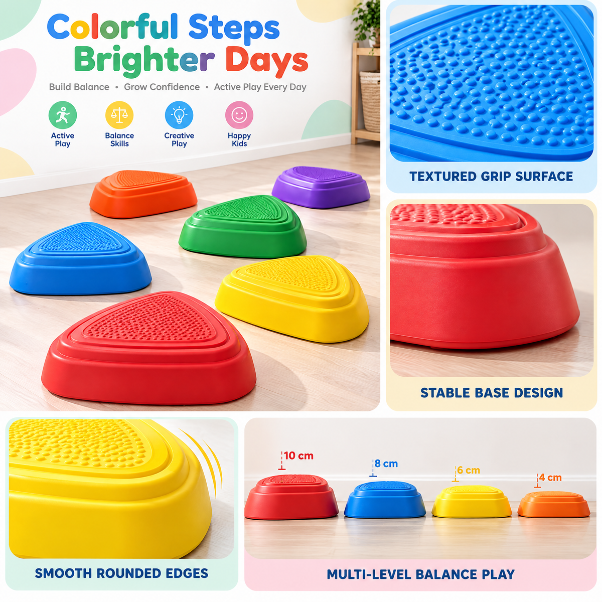 Valnermere™ Kids Balance Stepping Stones Set
