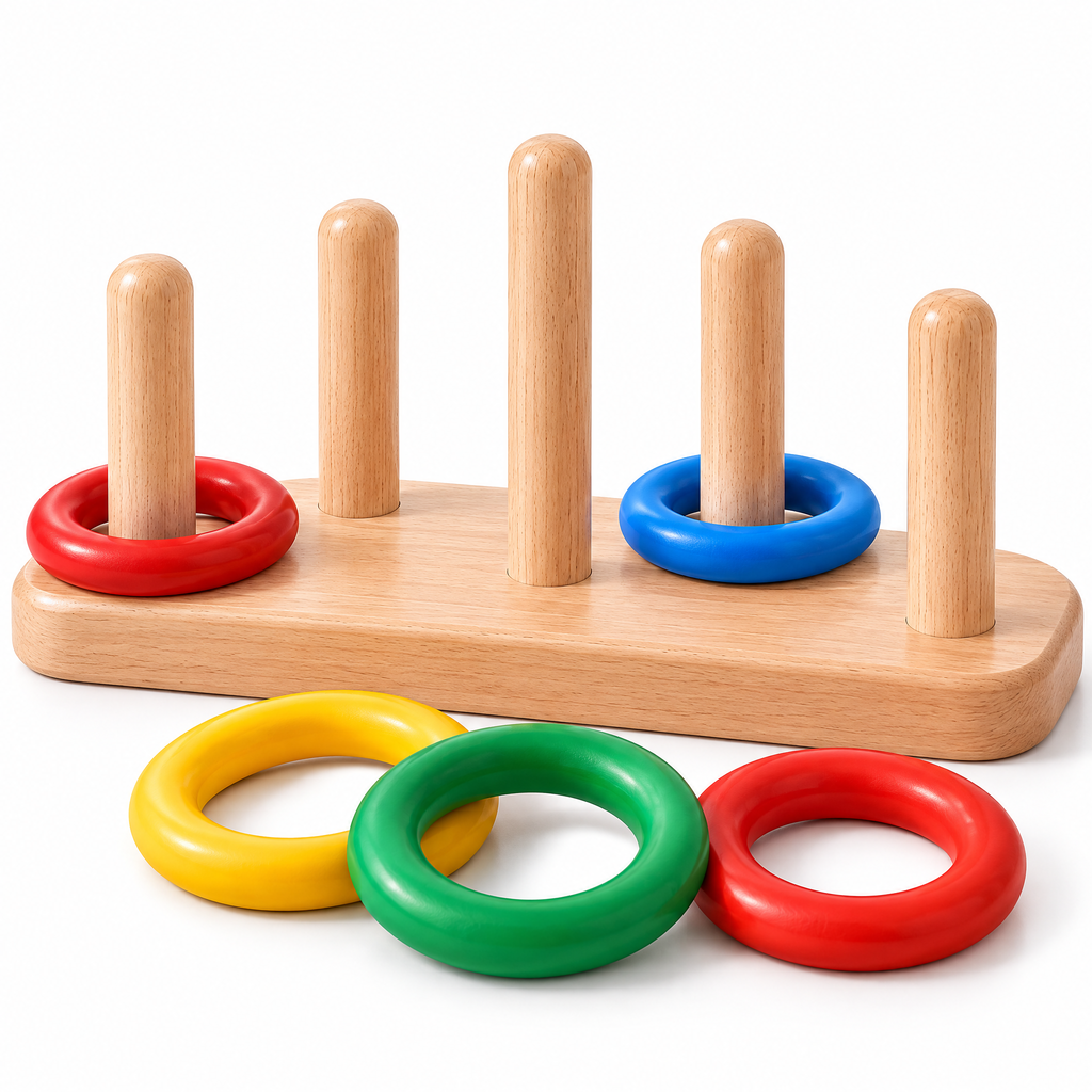 Valnermere™ Wooden Ring Stacking Toss Game