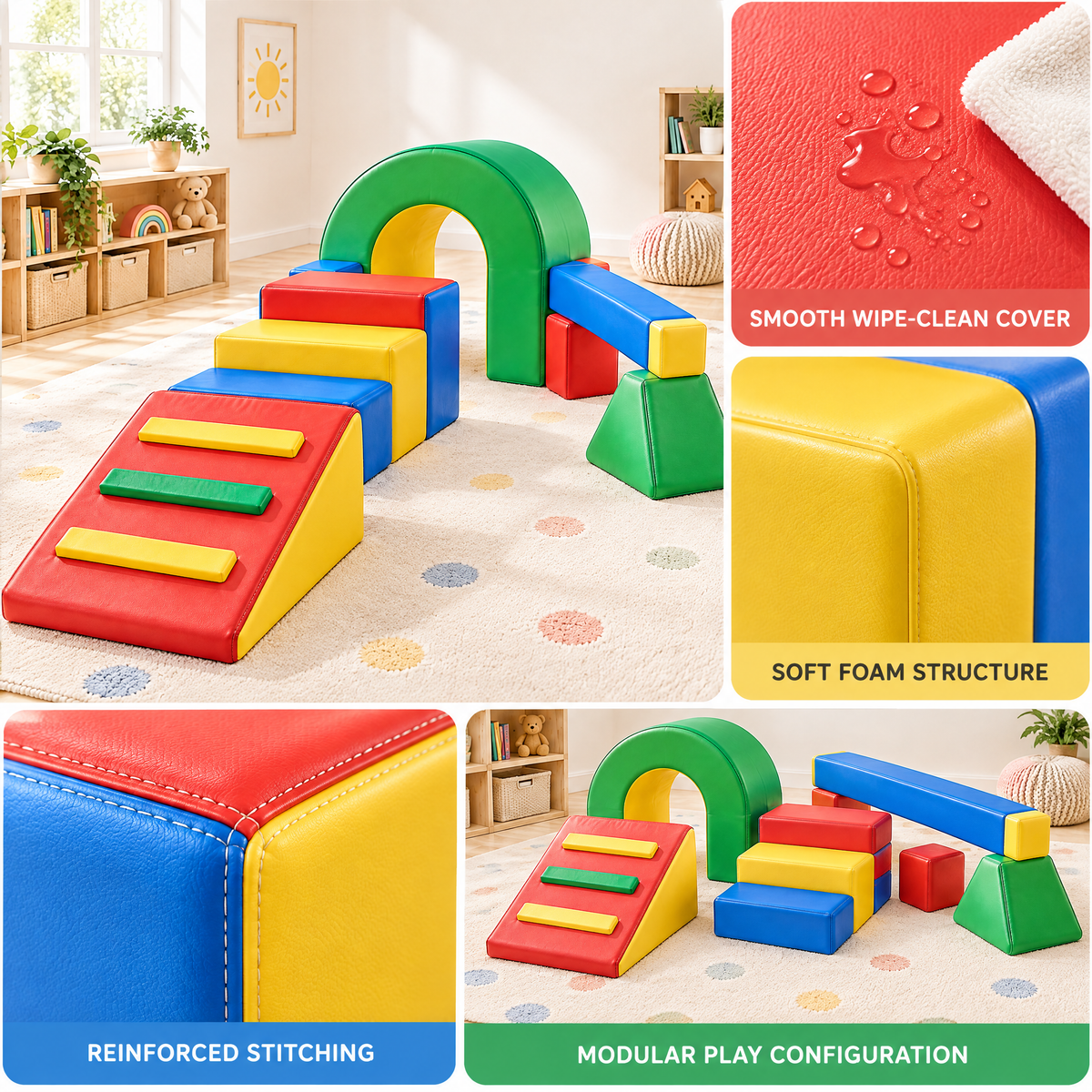 Valnermere™ Soft Play Climbing Block Set